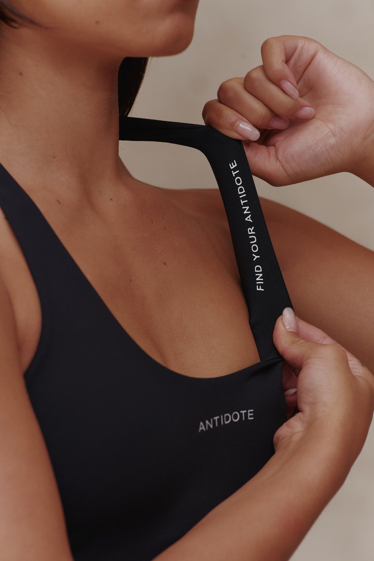 find your antidote strap on the Halter Neck Flow