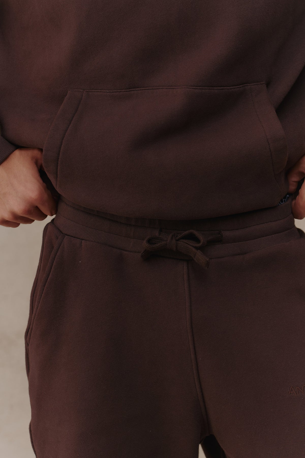 Kangaroo pocket on the Recovery Hoodie