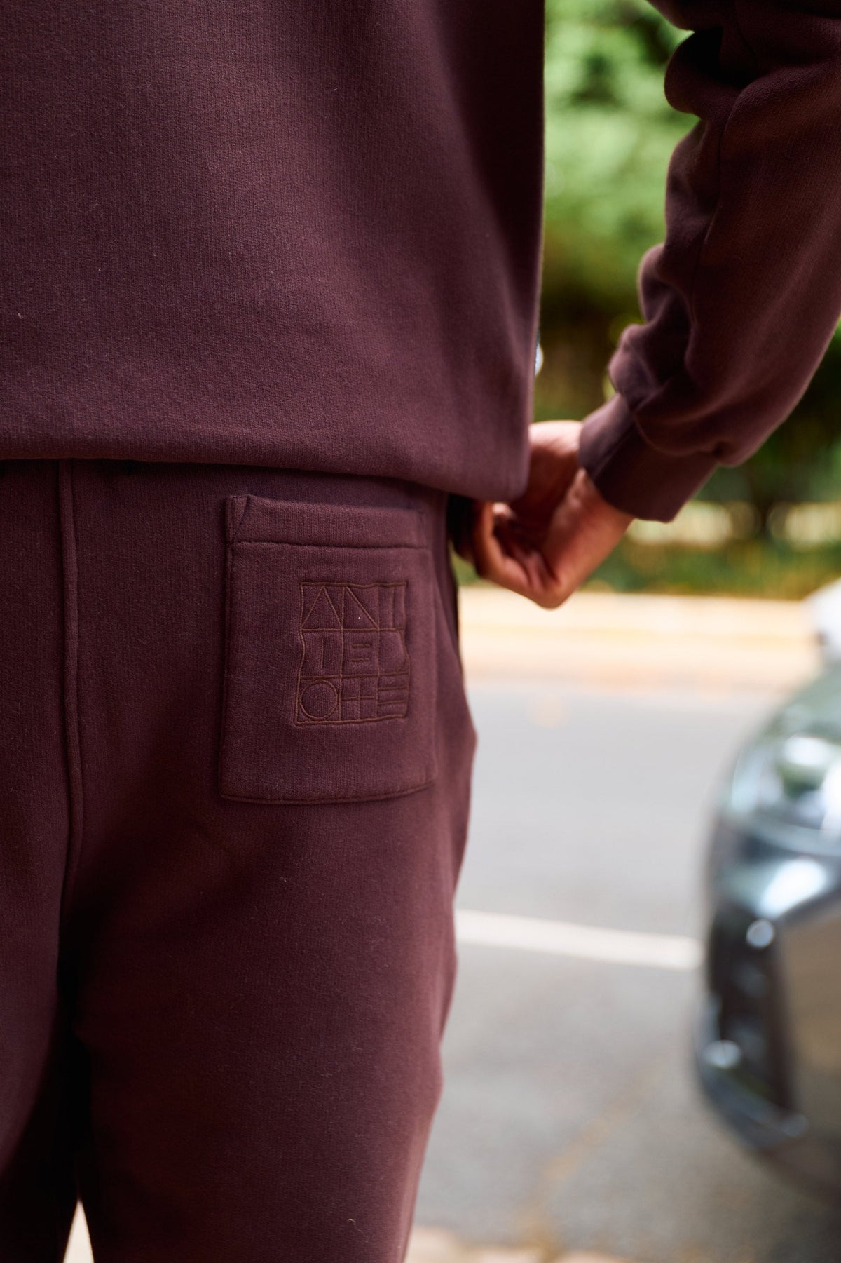 Back pocket logo detail on the Men's Restore Joggers