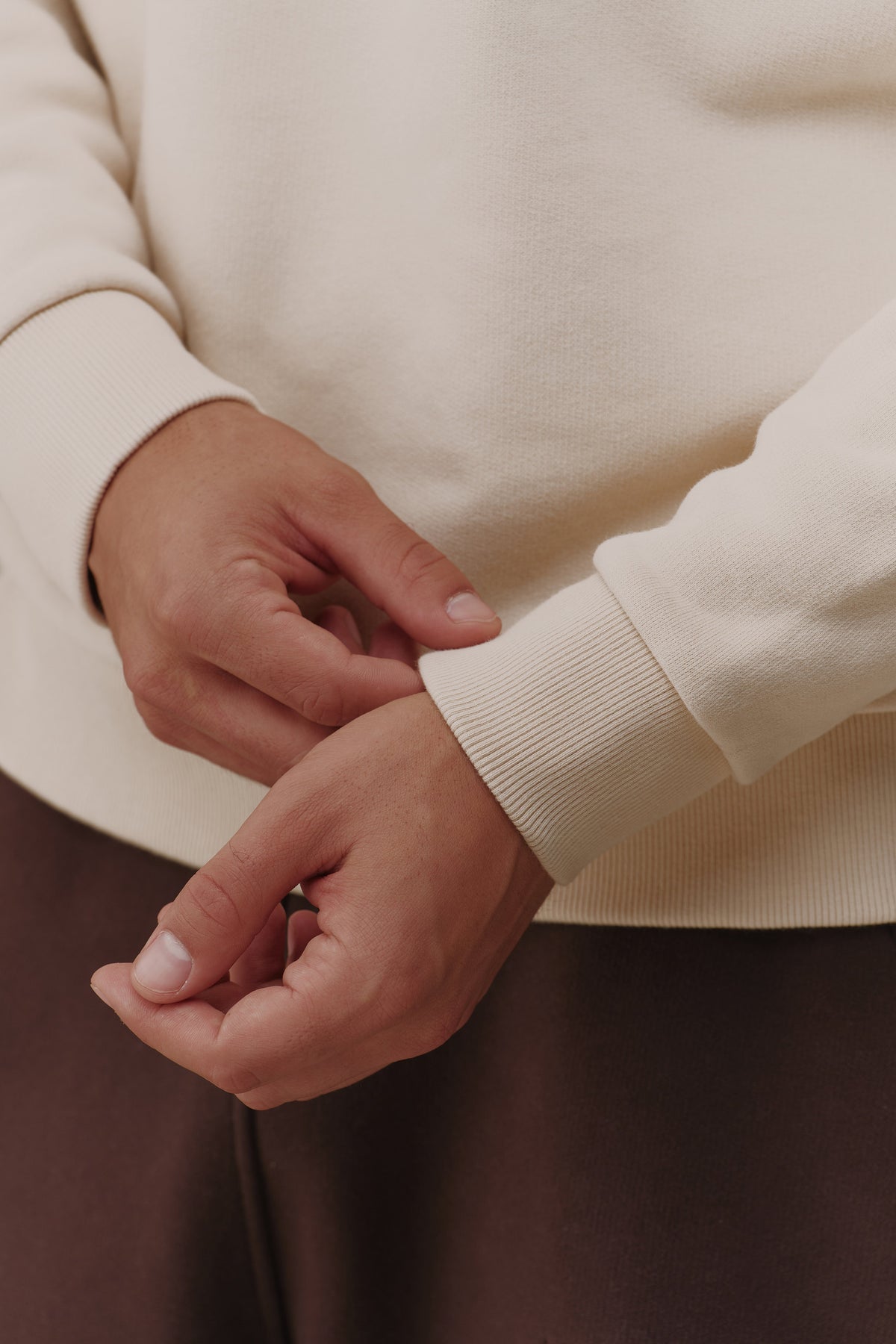Ribbed cuff on the Revive Sweatshirt